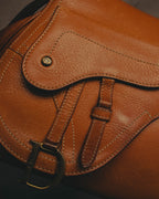 -SPECIAL- “Christian Dior” 2006-2007 Gaucho saddle leather two-way satchel