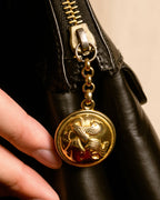 "Salvatore Ferragamo" 90's Animal motif studs design leather bag