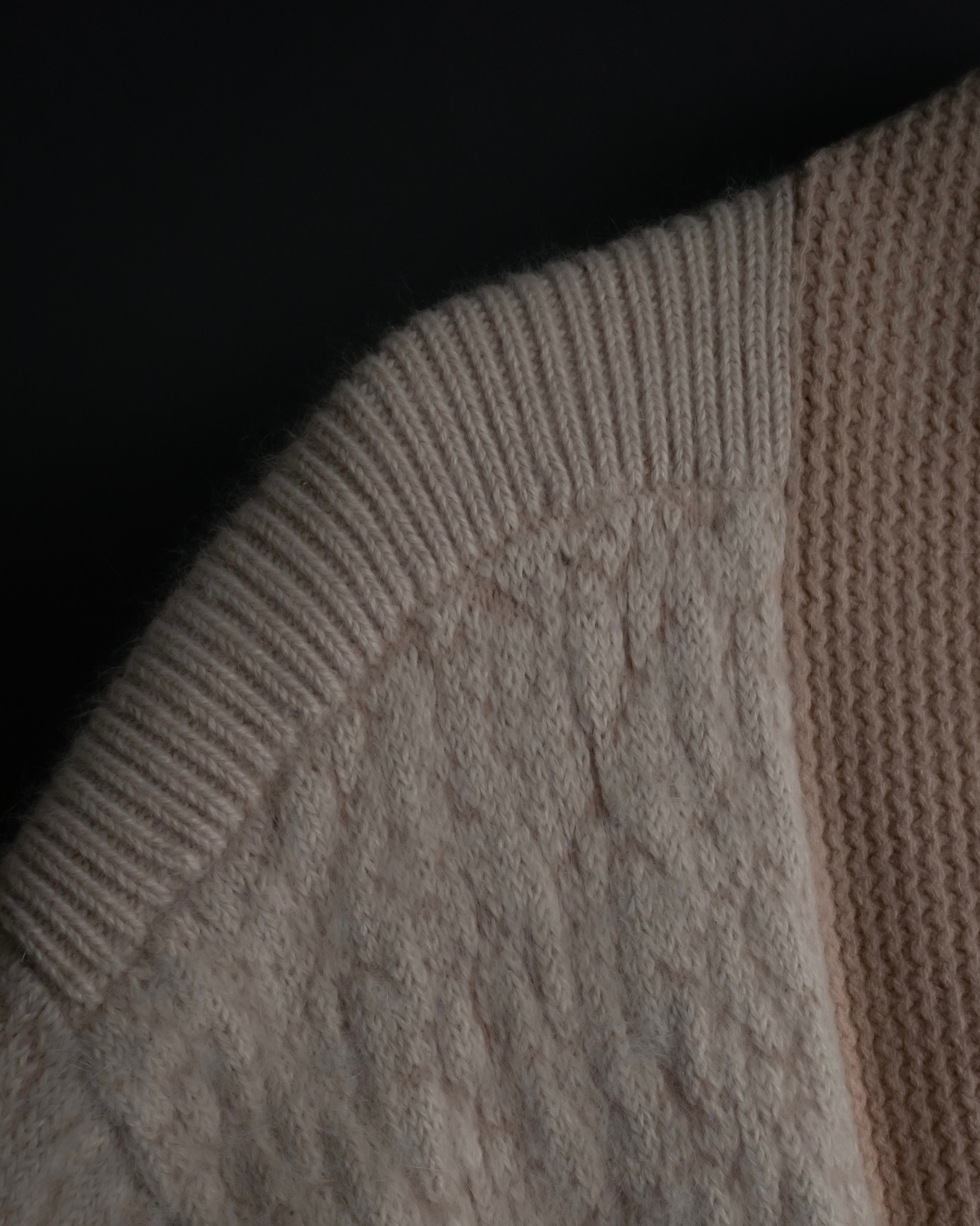 "Chloe" Angora mix standing up long cardigan