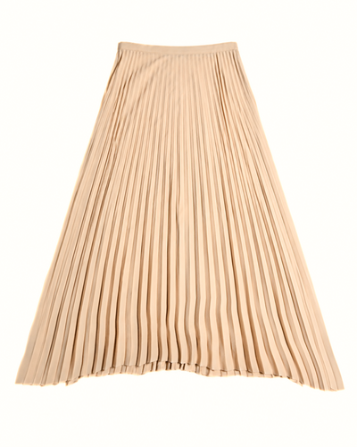 HELMUT LANG / Architectural Pleated Long Skirt Ivory