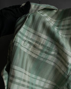 "BURBERRYS" Mint green check pattern skirt type set up