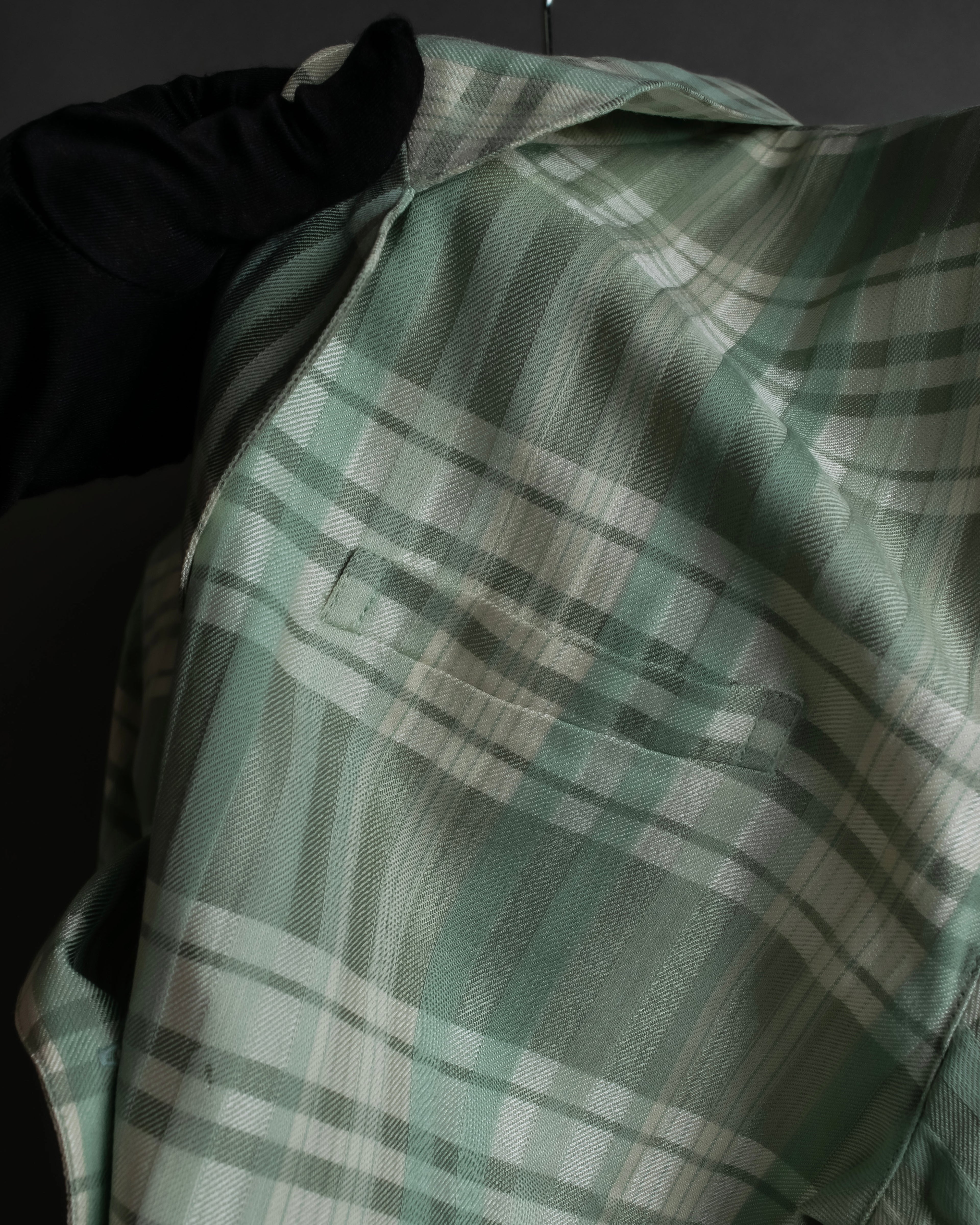 "BURBERRYS" Mint green check pattern skirt type set up