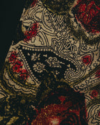"Christian Dior" 80's-90's Floral paisley patterned large scarf