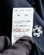 "Y's" 4 pocket military detail black tailored jacket