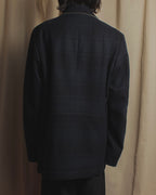 Abrigo de cuadros de doble botonadura "HUGO BOSS"