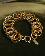 “LOEWE” 90’s-00’s gold ring chain bracelet