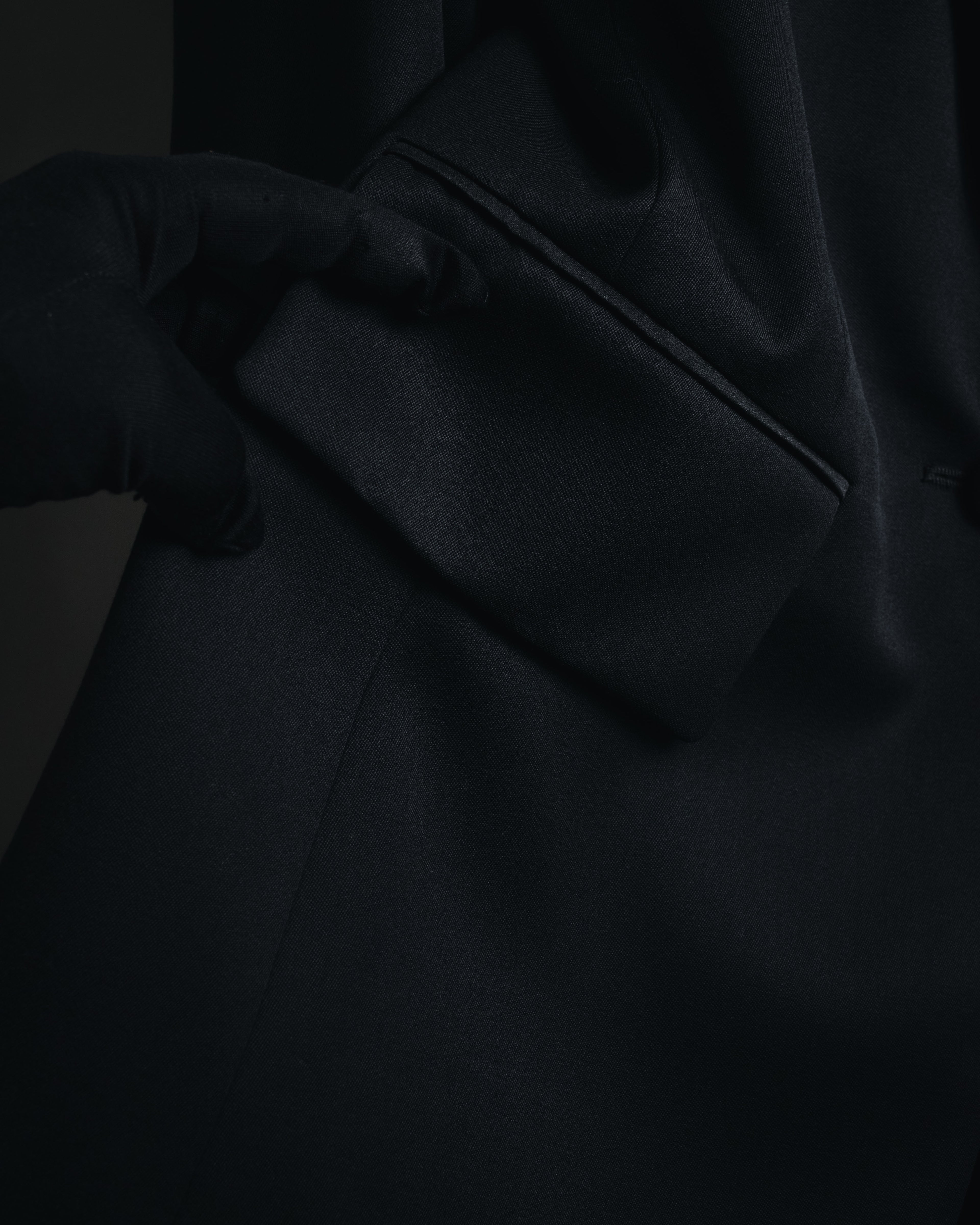 "Yves Saint Laurent" 2008AW Minimal sculpted wool jacket