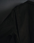 "DOLCE & GABBANA" 00’s resin coated patch detail belted coat