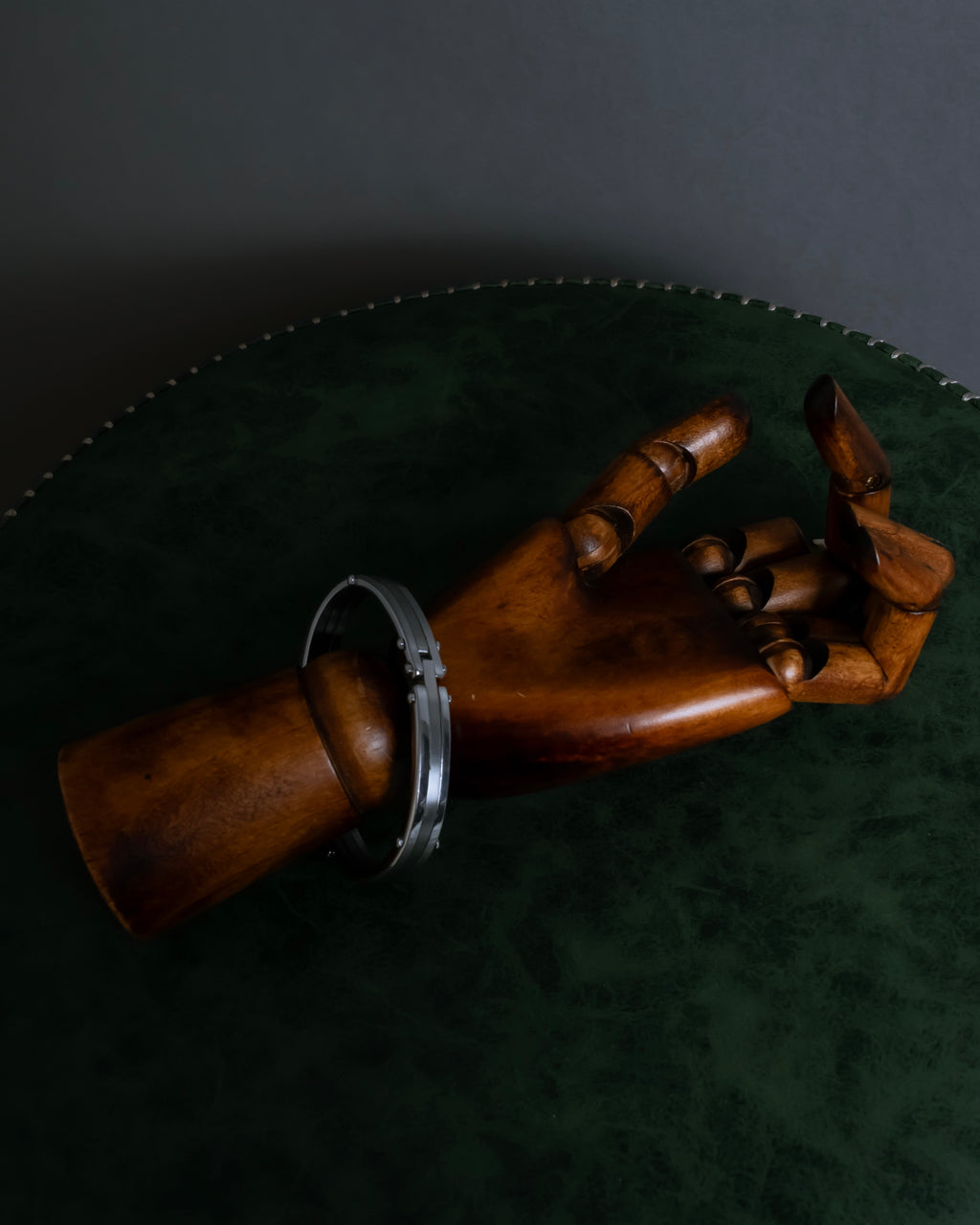 "Dolce & Gabbana" Curved rivet design silver metal bracelet