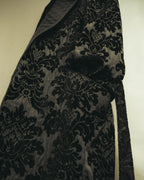 “DOLCE&GABBANA” Late 2010’s-early 2020’s Baroque jacquard belted robe coat