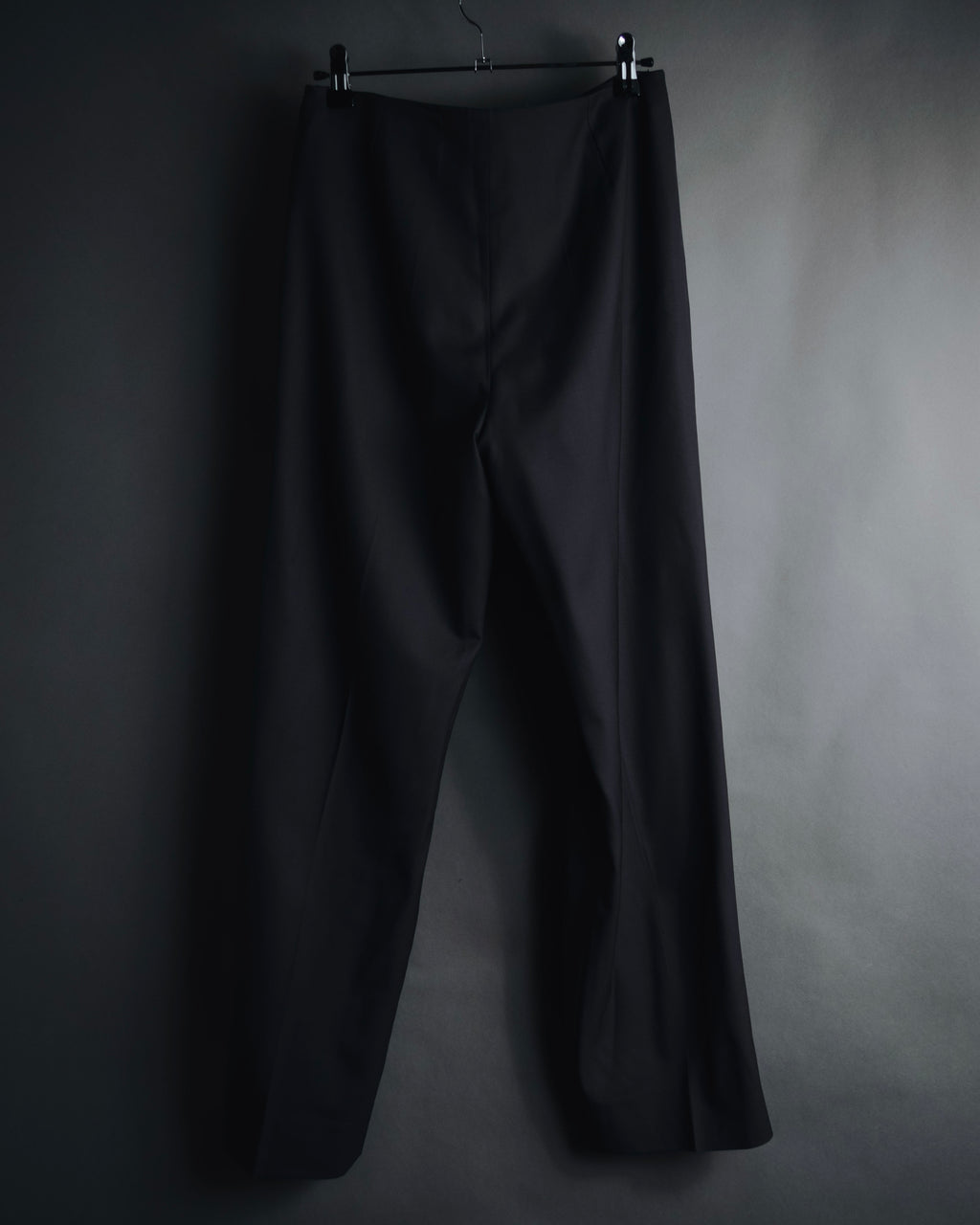"HERMES" 90’s-00’s Margiela design minimal virgin wool slacks