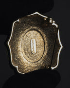 "BURBERRYS" 80’s-90’s royal enamel pearl brooch