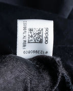 "Y-3" Asymmetrical three-stripes wrap dress