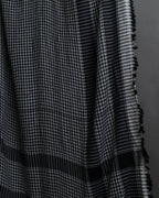 "Vintage houndstooth combination pattern large stole"