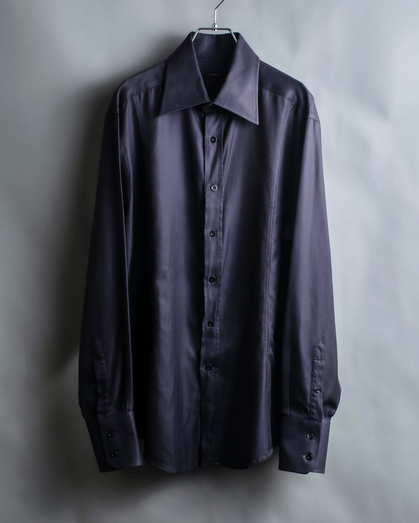 "GUCCI" Herringbone weave oversized shirt