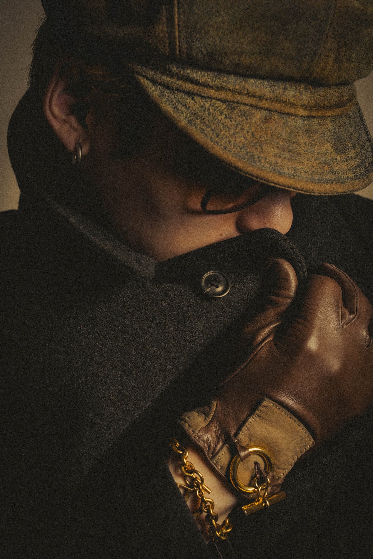 -SPECIAL- “Maison Martin Margiela” 2011-2014 Short wool blend chesterfield coat