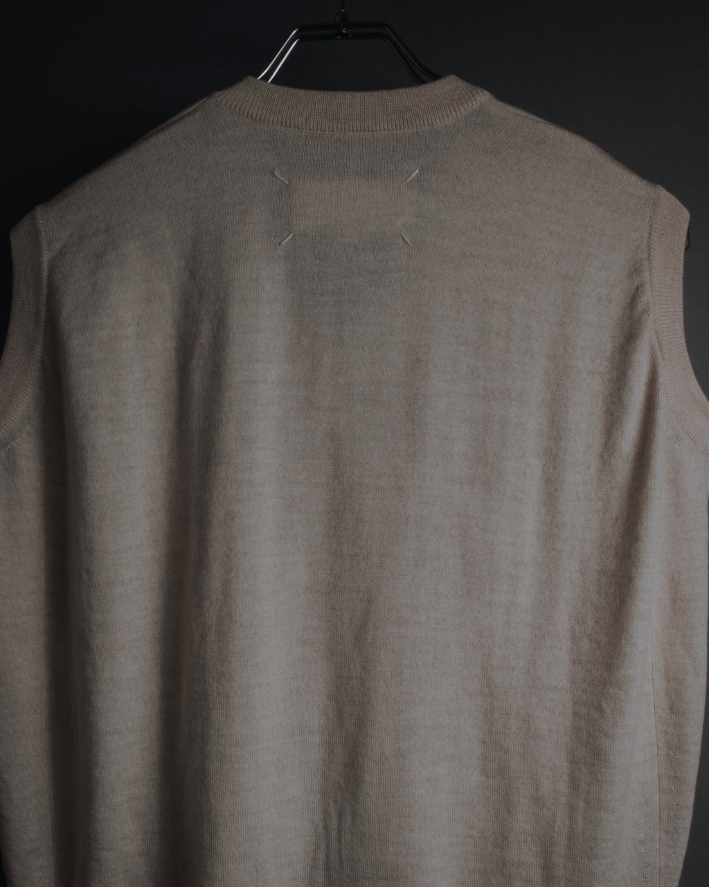 "Maison Margiela" 2014 AW Minimal v-neck knit vest