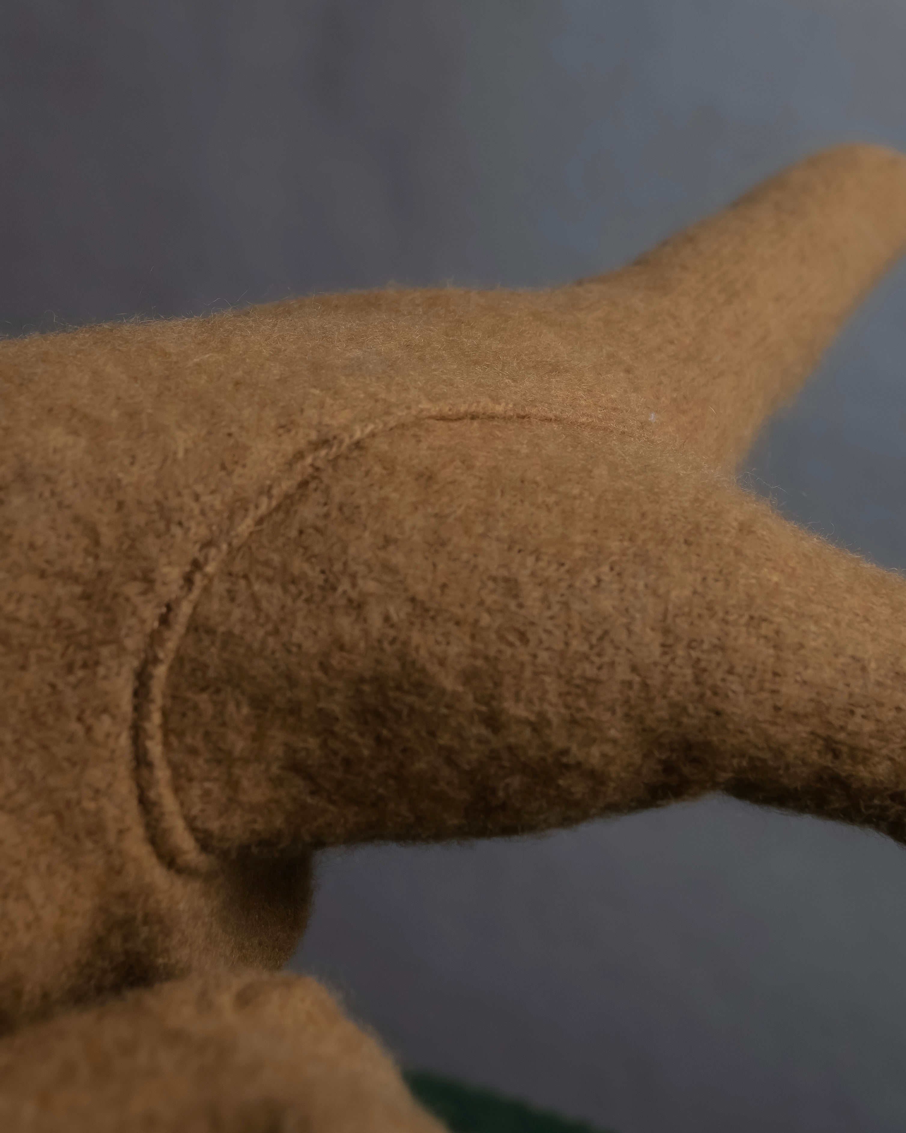 "BURBERRY" Cashmere blend design suede leather gloves