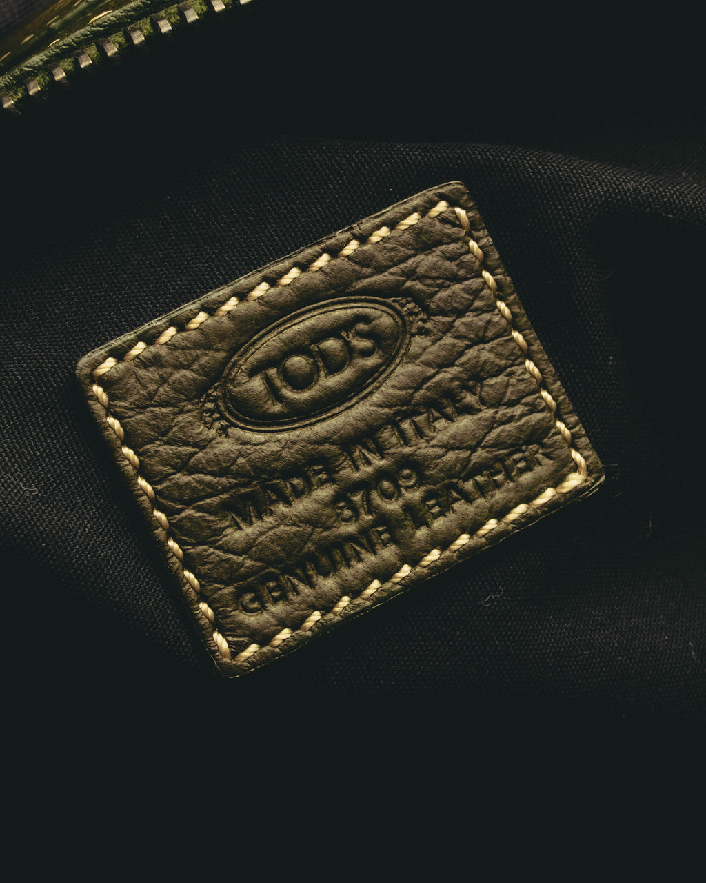 "TOD'S" 00's-10's Textured haircalf leather shoulder bag