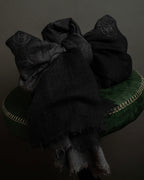 "CHANEL" Logo engraved design cashmere super large stole