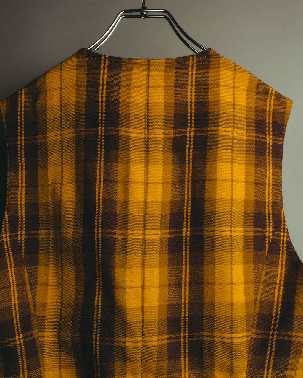 “Christian Dior” 90’s-00’s Plaid wool zip tailored vest