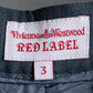 "Vivienne Westwood RED LABEL"    3 tuck blue gray color wide silhouette slacks