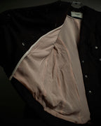 "FENDI" Double-breasted heavy duty wool flannel jacket