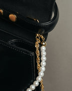 “VALENTINO CHRISTY” 80’s-90’s Pearl chain formal handbag
