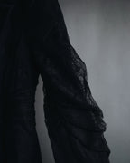 "ARMANI COLLEZIONI" Sheer lace layered tailored jacket