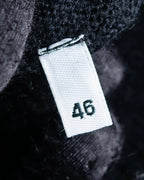 "DOLCE & GABBANA" Lace layered design V-neck knit