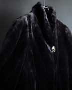 -SPECIAL- “VALENTINO” 1988–1992 SAGA Mink Shawl Collar Coat