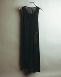 “Yohji Yamamoto” 2010’s sheer cotton ribbed long dress