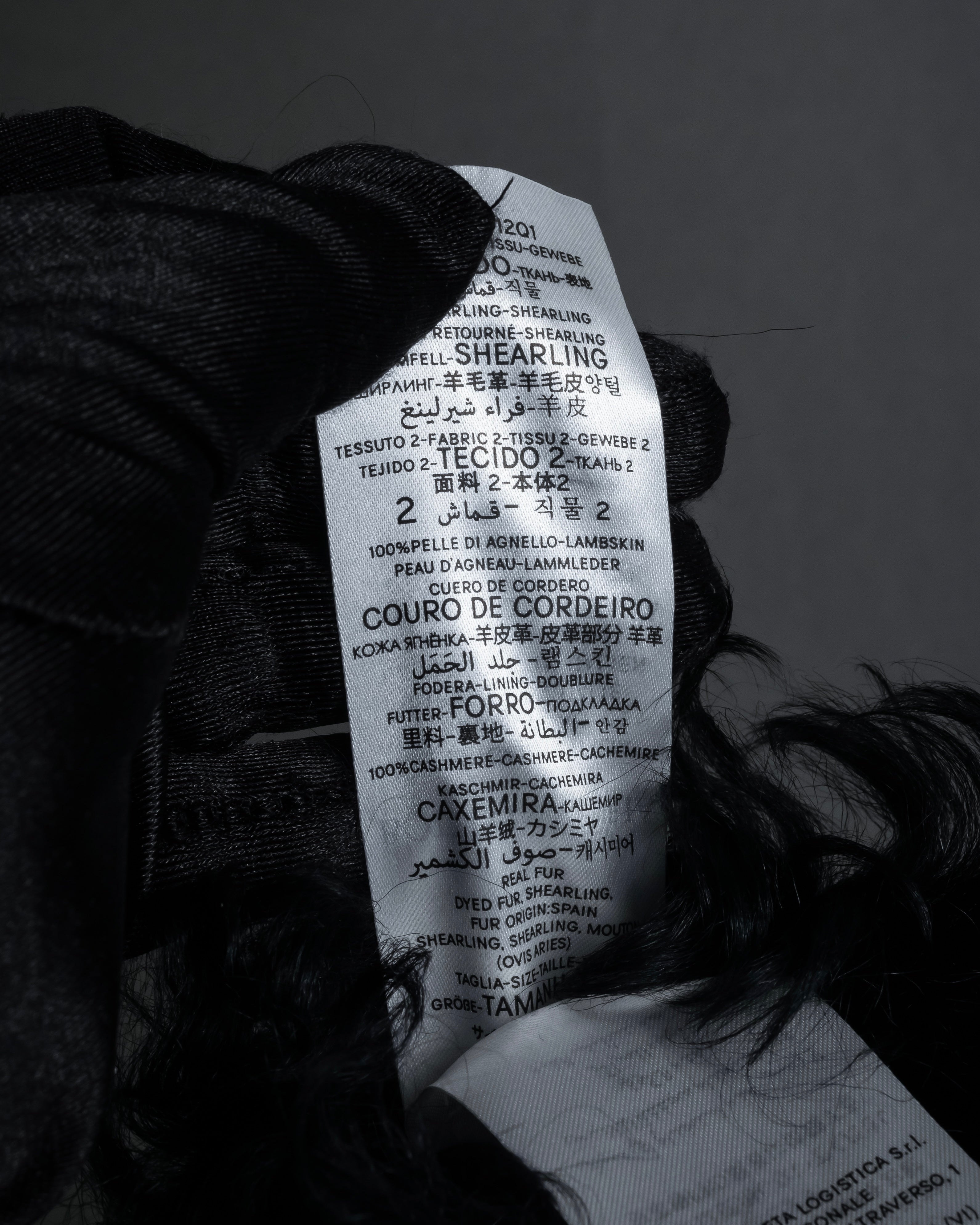 "BOTTEGA VENETA" Long-haired fur design leather gloves