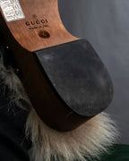 "GUCCI" Horsebit design Princetown heeled loafers