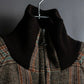 "ETRO" Multi-check pattern high neck ribbed knit blouson