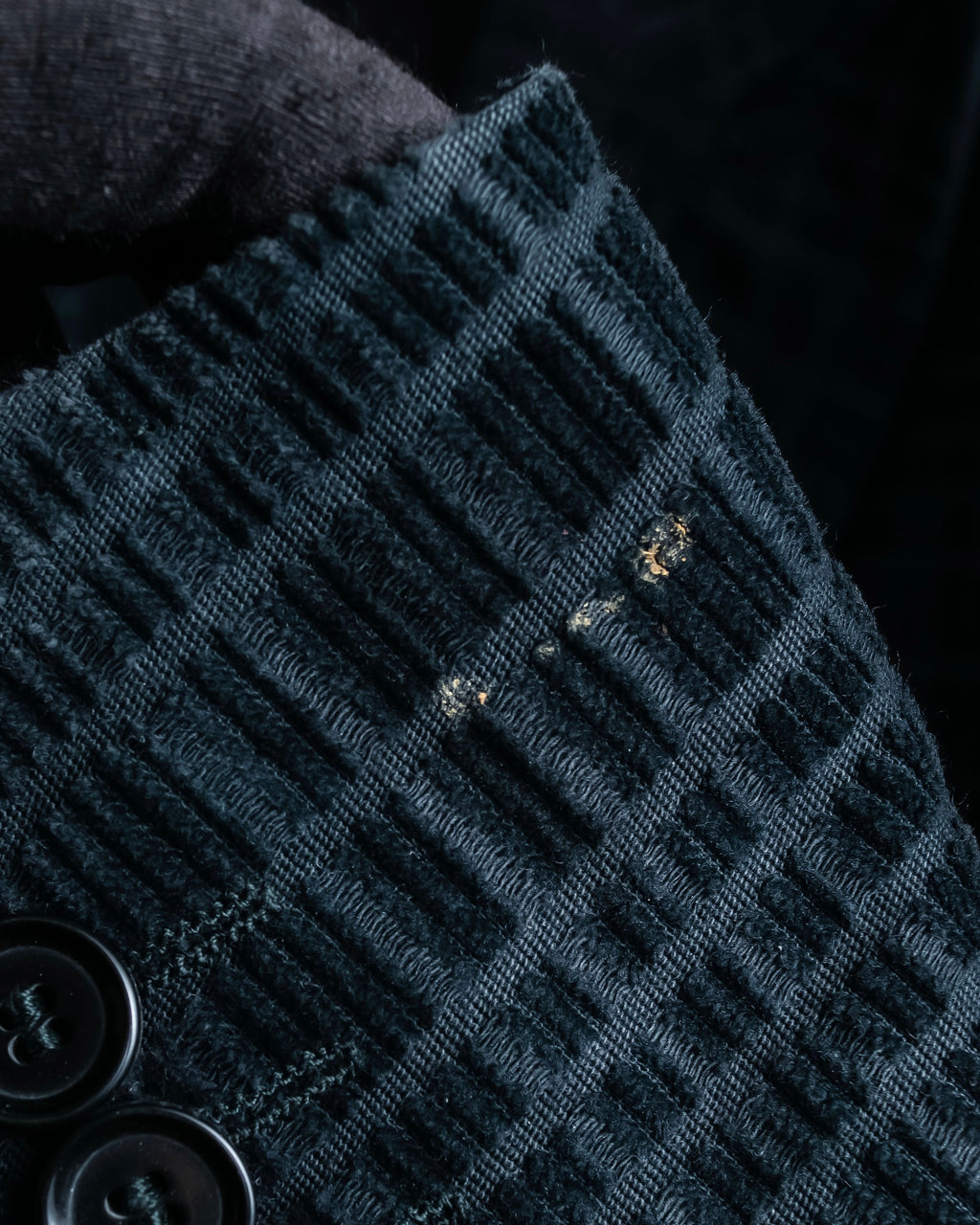 "DOLCE &amp; GABBANA" Checkered velvet tailored jacket