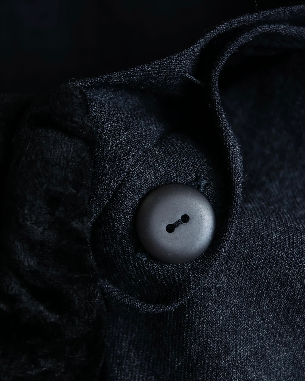 "Christian Dior" Front button design flare wool skirt