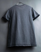 "DOLCE & GABBANA" Black and grey bicolor short sleeve T-shirt