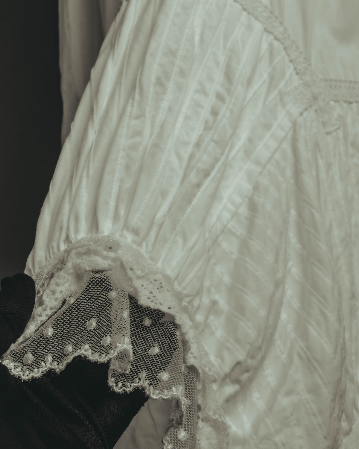 -SPECIAL- “JUNYA WATANABE COMME des GARÇONS MAN PINK”2005AW Victorian lace pleated asymmetric long shirt