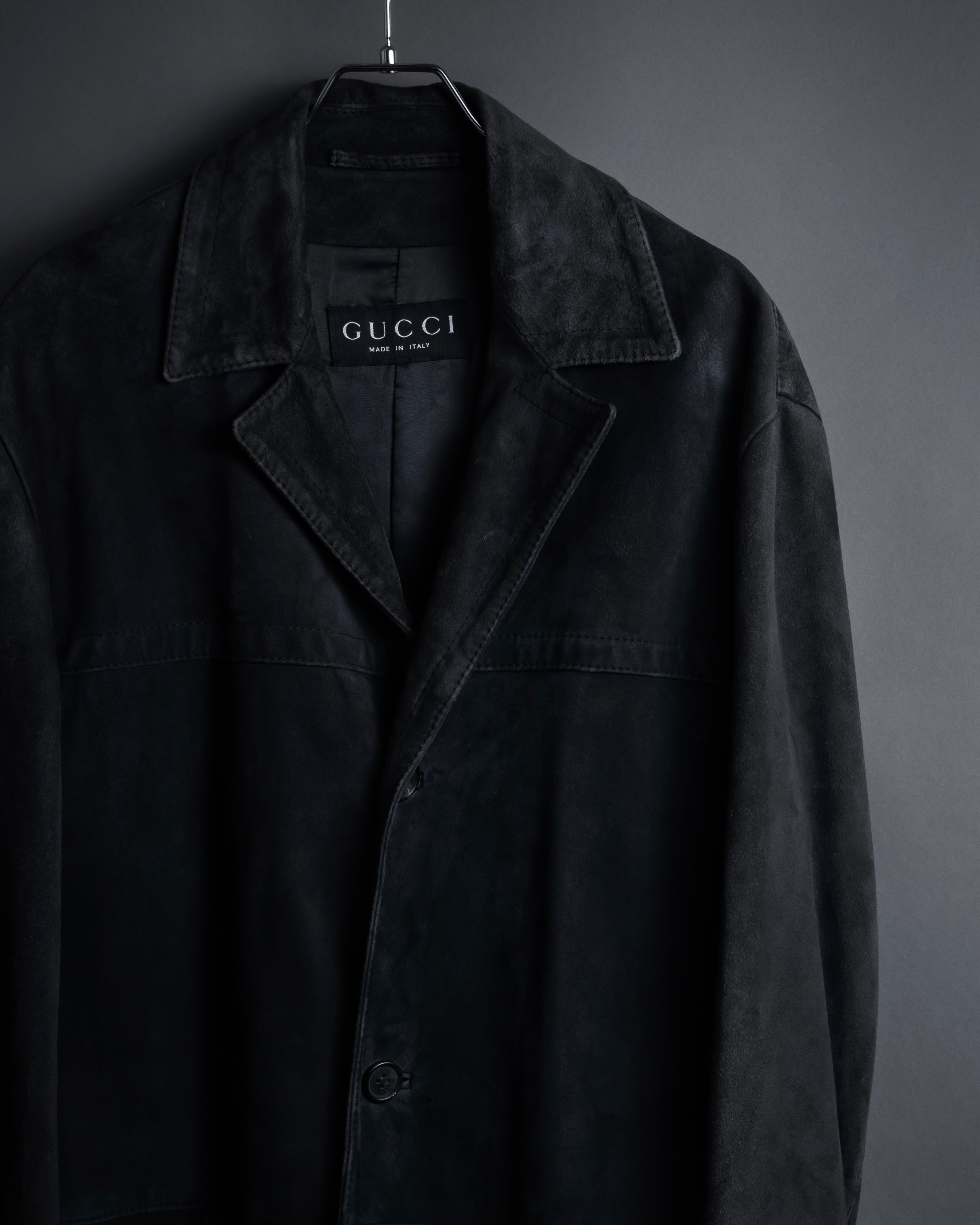 GUCCI (グッチ) - スエード ロングコート - ブラック - 48 - トム