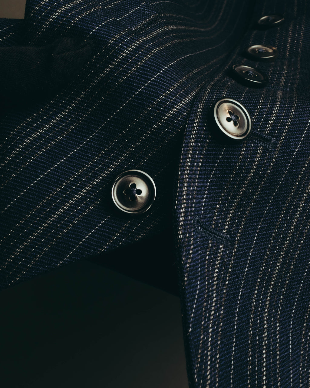 "Maison Margiela" 2018SS Tailored pinstripe wool waistcoat