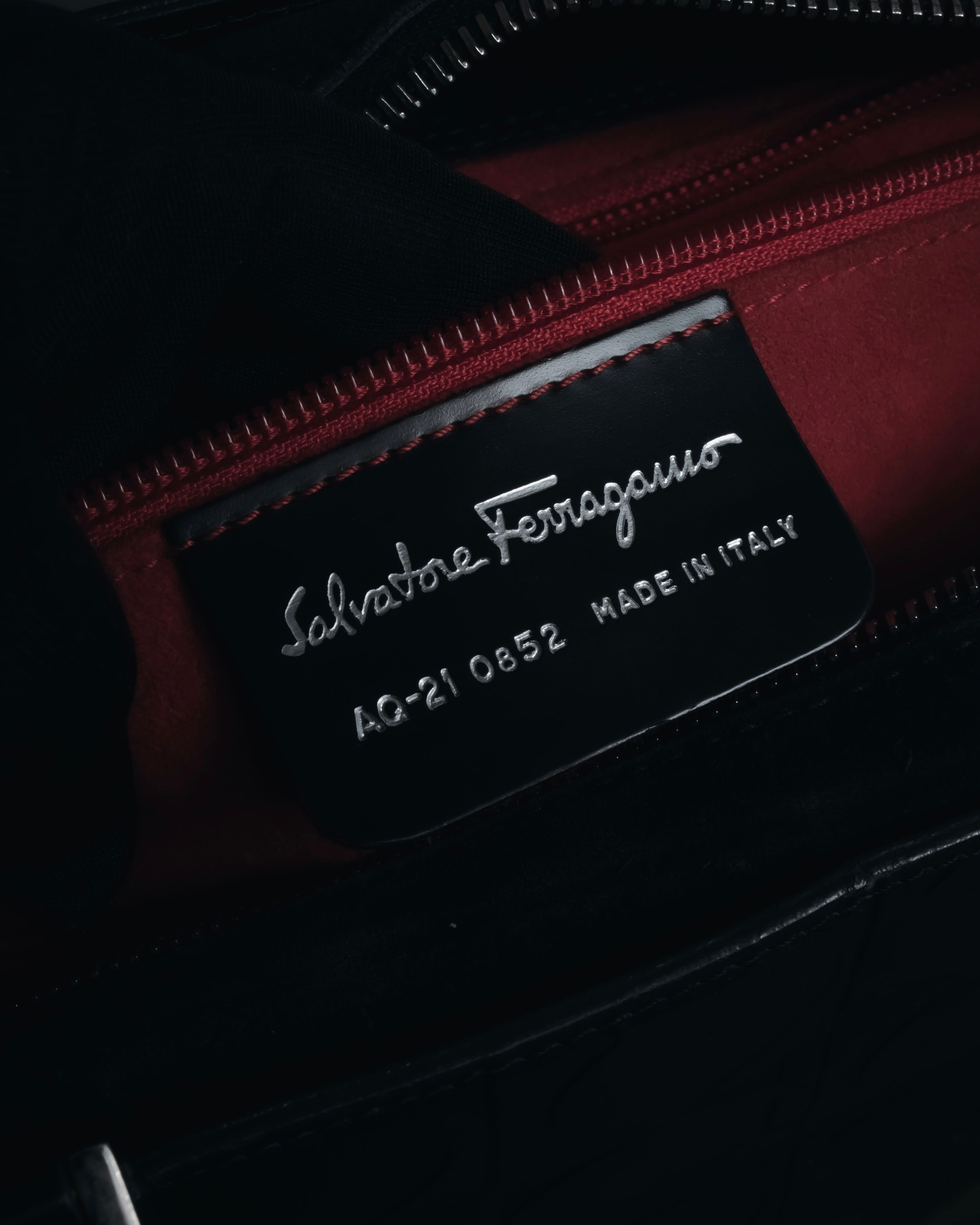 "Salvatore Ferragamo" Late 90’s Gancini embossed leather tote bag