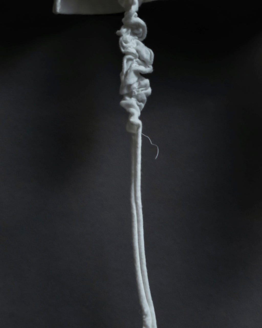 "Yohji Yamamoto POUR HOMME" Long ruffle design soft cotton T-shirt