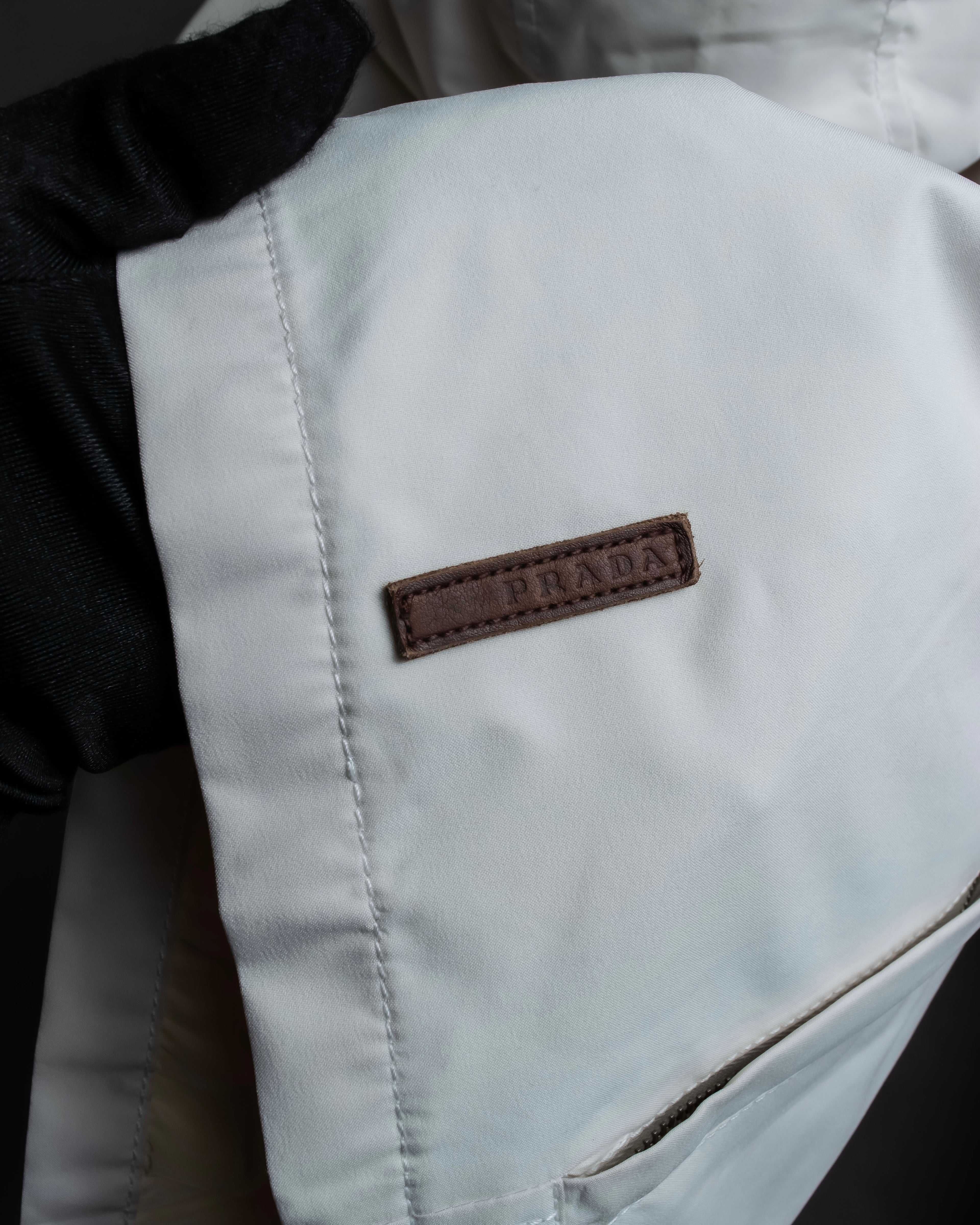 "PRADA SPORT" Double zipper hooded jacket