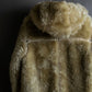 "DIESEL" Double zipper hooded long fur coat