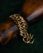 –SPECIAL– “Yves Saint Laurent” 90’s sculptural chain bracelet