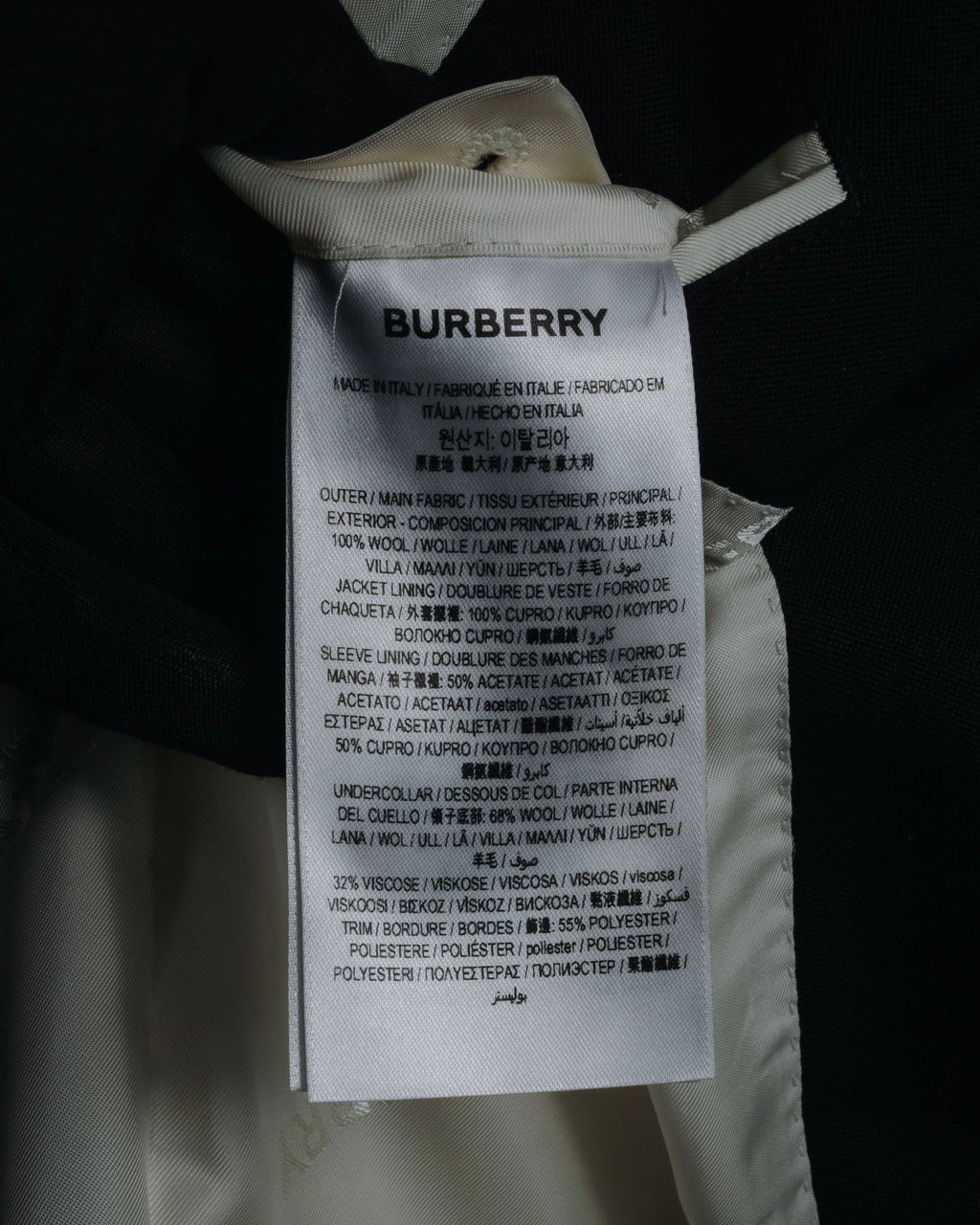 –SPECIAL– "BURBERRY" 20’s trompe l’oeil layered tailored jacket