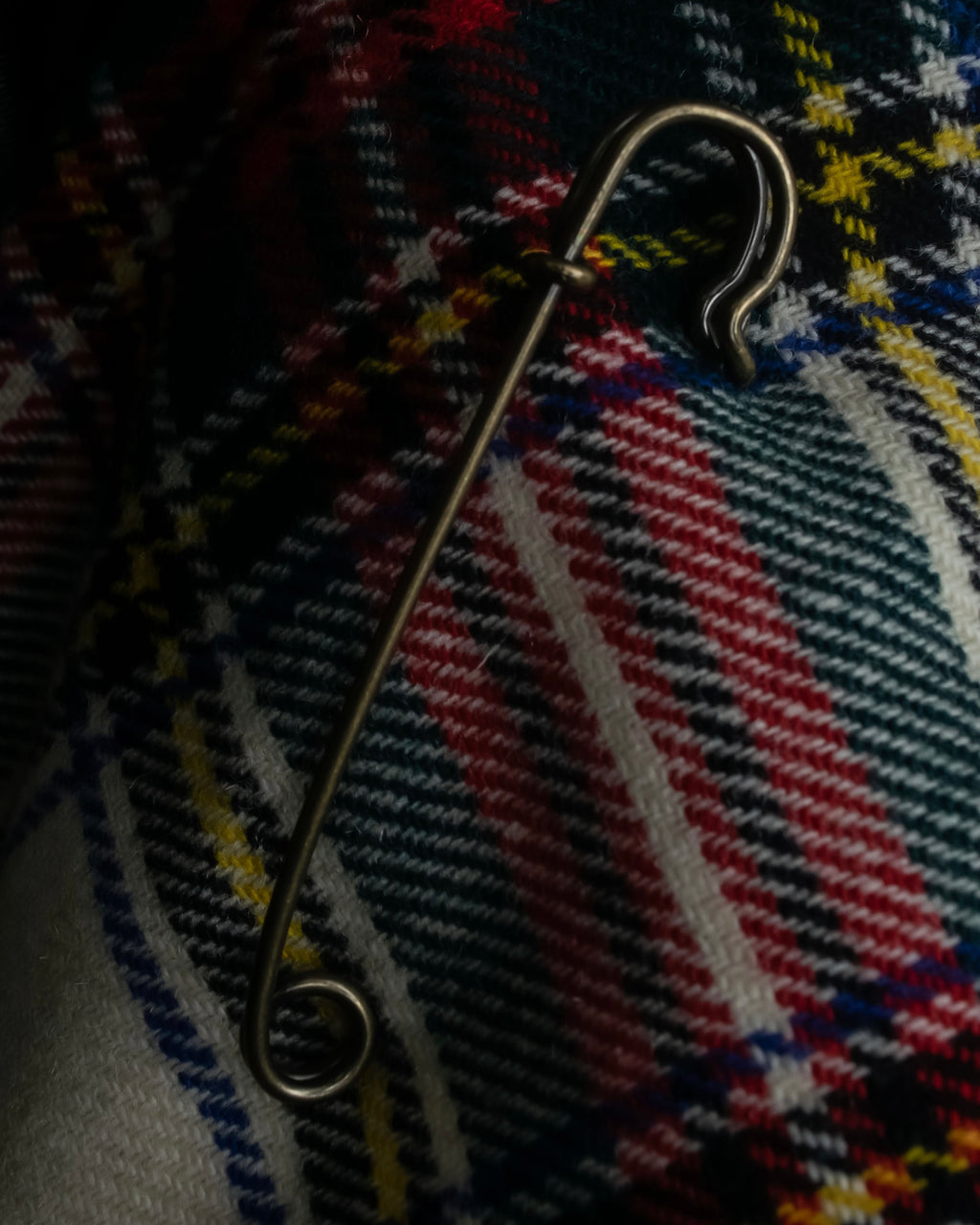 "PINK HOUSE" Tartan check pleated wrap skirt