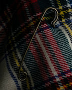 "PINK HOUSE" Tartan check pleated wrap skirt