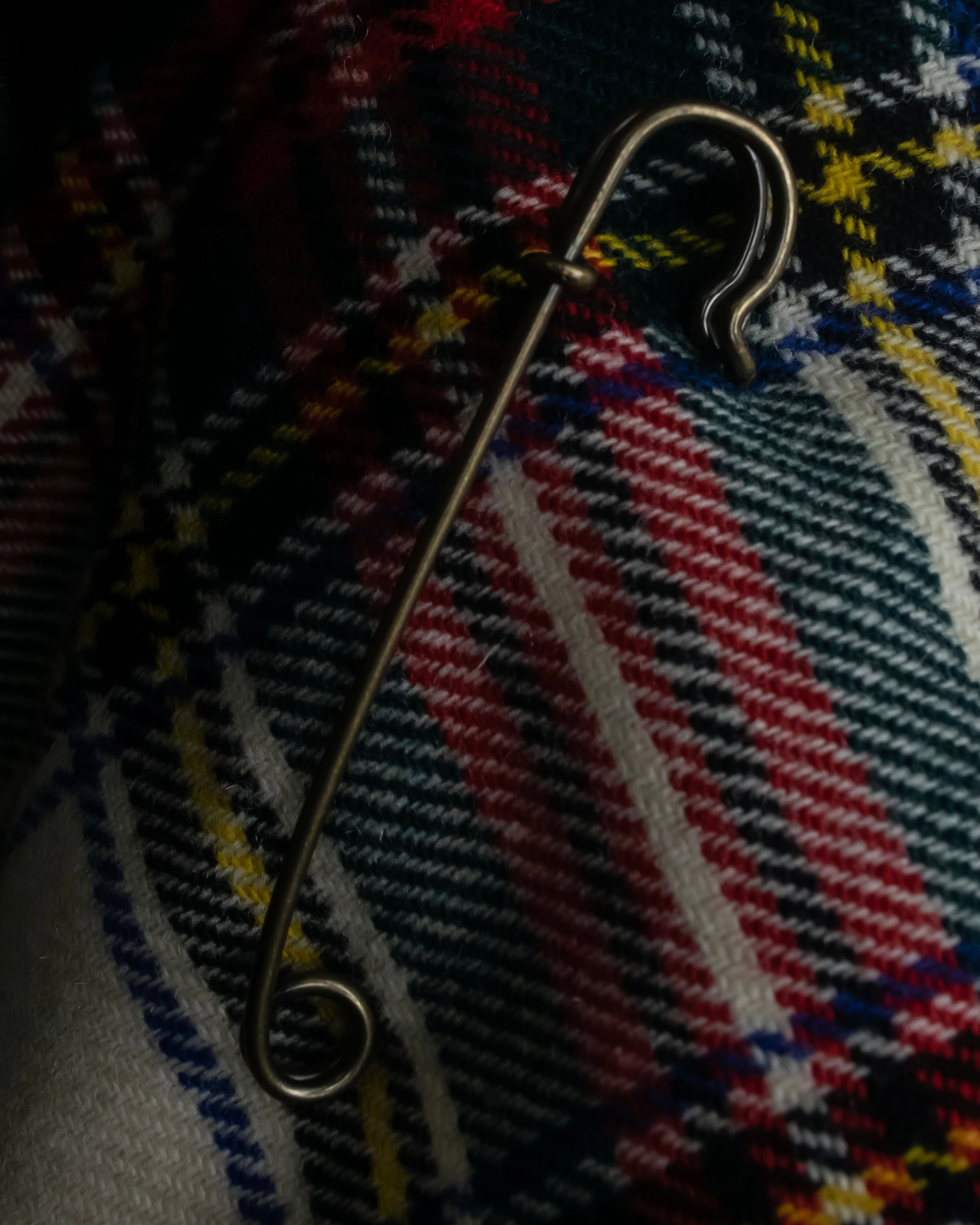 "PINK HOUSE" Tartan check pleated wrap skirt